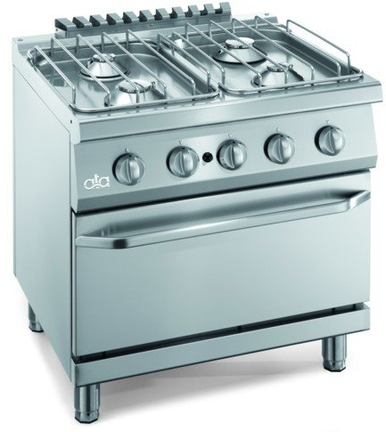 Cucina piano cottura gas pavimento 4 fuochi forno cm 80x70x85 RS3618