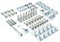RS 125 Schraubensatz Verkleidung Schrauben 1995-2005 Schraubenset silber 20 Clipse Klemmen