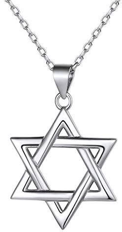 ChciSilver Davidstern Kette aus 925 Silber Hexagramm Anhänger Halskette für damen und mädchen