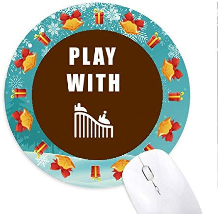 Roller Coaster Spiel Mousepad Round Rubber Maus Pad