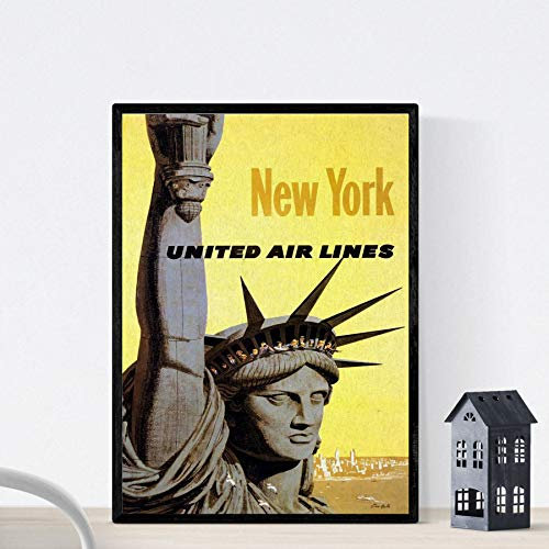 Nacnic Vintage Poster Vintage Poster Amerika. Freiheitsstatue. A3 Größe