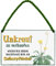 schilderkreis24 - Blechschilder Lustiger Spruch “Unkraut wegen der hohen Nachfrage nur an Selbstpflücker” Deko Schild Geschenkidee 18x12 cm