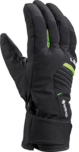 LEKI Spox GTX Handschuhe, schwarz-Lime, EU 10.5