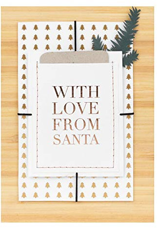 Räder Weihnachtsgeschenkkarte with Love Form Santa