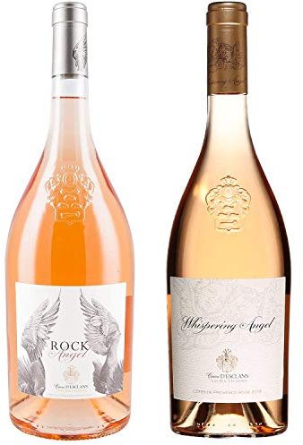 Best of Provence - Lot de 2 bouteilles - Esclans : Whispering Angel/Rock Angel - Côtes de Provence Rosé 2021 (2 * 75cl)