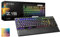 EVGA Z15 RGB USB Gaming Keyboard, RGB Backlit LED, Hotswappable Mechanical Kailh Speed Silver Switches (Linear), 821-W1-15US-KR, Black