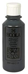 Plakatfarbe | Ecola | 250 ml Flasche | Schwarz
