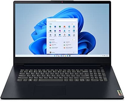 Lenovo Ideapad 3 17 17.3 Laptop, 15.6 HD+ (1600 x 900) Display, AMD Ryzen 5 5500U, 8GB DDR4 RAM, 512 SSD Storage, AMD Radeon 7 Graphics, Windows 11 Home, 82KV006RUS, Abyss Blue