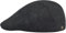 Sterkowski Ivy Five Newsboy Cap Herren | Harris Tweed Schiebermütze Herren Winter | Schiebermütze Wolle Flatcap Herren Schirmmützen Für Herren Gatsby Mütze Herren 56 cm Schwarz/Anthrazit