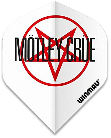 Winmau Motley Crue Pentagramm Rock Legends 100 Mikron starke Standard-Dartpfeile (1 Set)