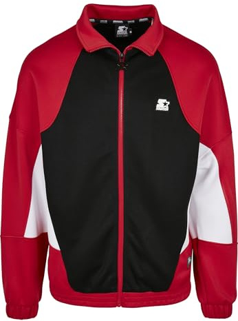 STARTER BLACK LABEL Herren Starter Laser Track Jacket Black/cityred/White, S