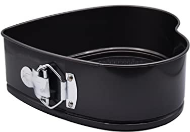 Abcsea 1 Pezzo Stampo per Torta a Cuore, Stampo per Dolci, Teglie per Dolci, Teglia per Budino, Stampi per Dolci da Forno 23 cm, Senza PFOA, Robusto Acciaio al Carbonio da 1 mm