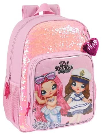 Mochila Safta Escolar Niños de Nanana Sparkles, 330x140x420 mm