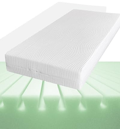 Doctorsleep Medidoc Orthopädische 7-Zonen Komfortschaummatratze, Härtegrad 2-3 (RG 30 mittelfest), Öko-Tex Zertifiziert Größe 75 x 200 cm, Höhe 17 cm, Bezug Aloe Vera EC, Made in Germany