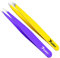 Candure Pince a Epiler Professionnelle Acier Inoxydable Precision Écharde Oblique Pointe Pince à Épiler inclinée Sourcils pour Enlèvement des Poils Incarnés et Cils pour Homme et Femme 2 Pièces