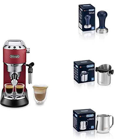 De'Longhi Dedica, Tamper, Knock-Box, Milchkännchen