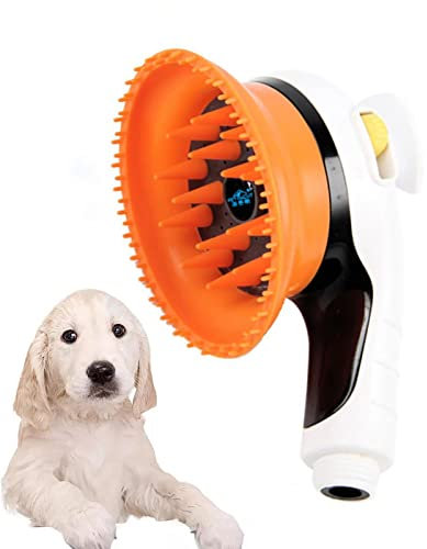 Dog Shower Attachment,Dog Pet Shower Attachment for Fast Clean Dog Bathing | Pets Massage Shower Sprayer Grooming Brush Shower Head Bathroom Dogs Cats Bath Suppliers