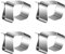 MOROBOR 60pcs Gutter Hooks - Galvanized Clips for Hanging Outdoor & Christmas Lights