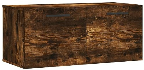 vidaXL Wandschrank Räuchereiche 80x36,5x35 cm Holzwerkstoff