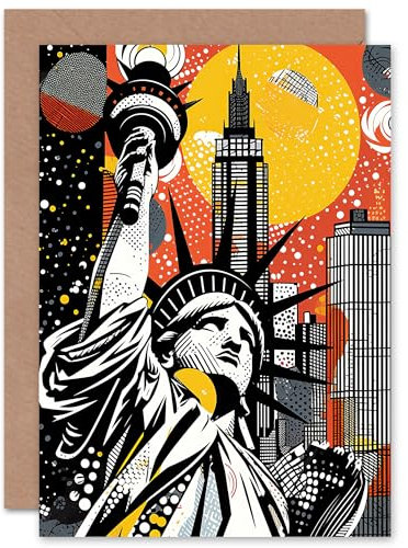 Artery8 New York Collage Nyc Halbton Pop Art Karte zur Geburt