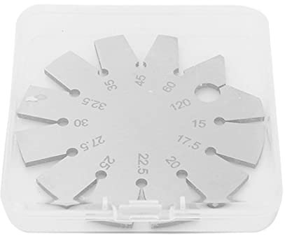 Respicefinem stainless steel beveled edge angle gauge cutting edge measuring instrument for woodworking cutting tools and planer knives