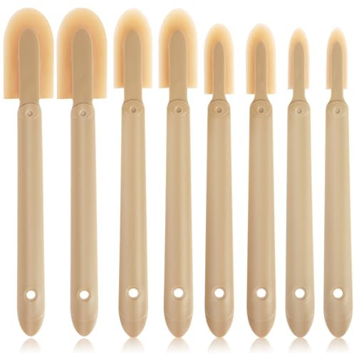 8-teiliges Gummi-Abdichtungswerkzeug-Set, Abdichtungswerkzeug, Gummi, Silikon-Abdichtungswerkzeug, Fugendichtungsmittel, Applikator-Werkzeug, 4 Größen, Gummi-Spatel, Abdichtungswerkzeug für Ziegel,