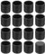 QUARKZMAN 36 Pcs Protection Pied de Chaise, 18mm Embout de Pied de Chaise en PVC sans Marquage Antidérapants Rond Protecteurs de Sol pour Pieds de Table, Noir