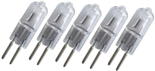 WYLIELAMSH 5PCS 20W 35W G5.3 Ampoule halogène 12V G5.3 50W 12V 75W base à double broche 100W blanc chaud 35W