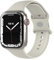 EAZY CASE Sport Armband für Apple Watch 44mm / 45mm / 46mm / 49mm verstellbares Silikon Ersatzarmband Sport Loop Band für Apple Watch Serie 11 10 9 8 7 6 5 4 3 2 1 SE für Damen Herren Taupe