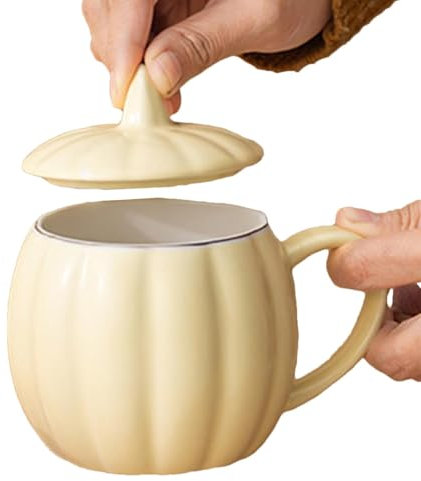 Tazas de café de cerámica - Taza de té de cerámica Taza de calabaza de Halloween | Taza de café de calabaza linda, tazas de otoño, vasos de Halloween para adultos y adultos