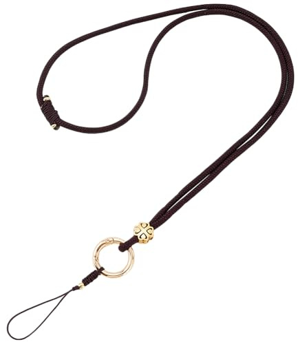 GORGECRAFT 35cm Großes Abreißbares Schlüsselband Verstellbarer Ausweishalter Schlüsselband Mit Schnalle Telefon Namensschilder Kordel Umhängeband Für Lehrer Schüler Schule Büro Schlüsselanhänger