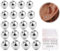 WeddHuis 20 pièces Boules de Piercing Boules de Remplacement Acier Inoxydable et Argile pour 14g 16g 18g 20g Fil Bijoux (1,2mm, 3/4/5/6/8mm) (Argent) [boule langue, langue acier chirurgical]
