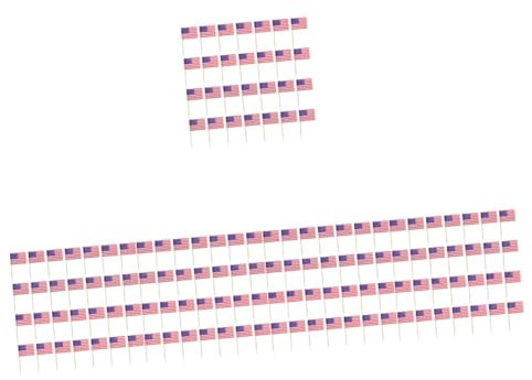 Cabilock 5 Juegos Inserto De Pastel De Palillo De Palillo De De La del Unido Primeros De La Magdalena De Múltiples Funciones Decoración Fiesta 200 Uds * 5