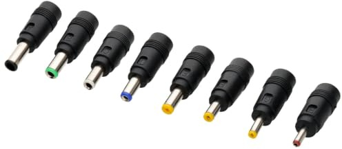 kenable 5.5 x 2.1mm DC Power to Multi-Adapters Plugs 8 Pack Straight
