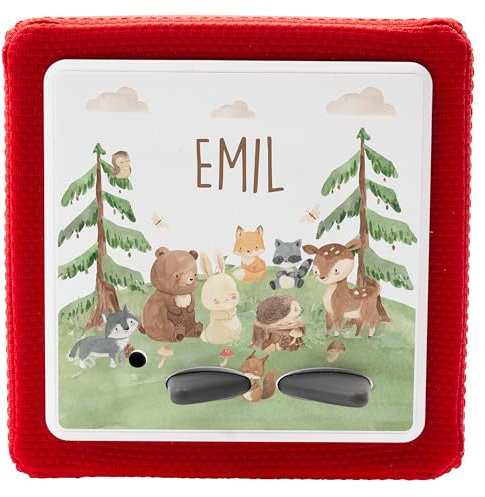 KIDSMOOD - Schutzfolie für Toniebox, personalisiert mit Namen, selbstklebend, passgenau & kratzfest, Sticker für Tonies Musikbox, Toniebox Aufkleber für Jungen & Mädchen, Zubehör für Toniebox