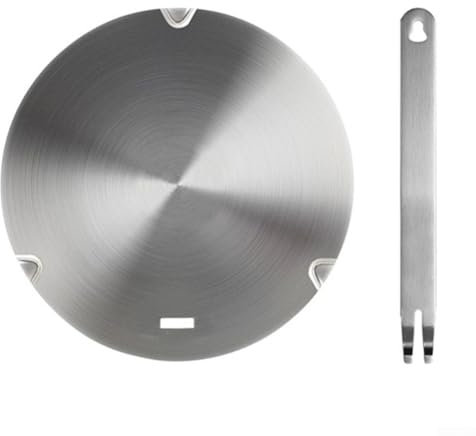 Besttoolifes Induction Hob Converter Plate, Grourarty Induction Adapter Plate For Moka Pot, Hot Heat Diffuser Plate For Coffee, For Espresso Maker(B)