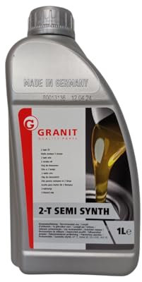 Granit 21088900 Zweitaktmotorenöl 2-Takt Öl für Motorsägen Motorsensen Motorgeräte Gartengeräte teilsynthetisch 1 Liter