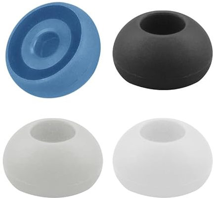 Silicone Tips For JBL Race Endurance Run 2 Headphone Replacement Earbud Tips Earbud Covers Rubber Tips 3 Pairs S M L (Black)
