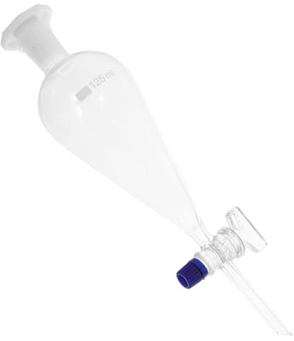 Didiseaon fuga en forma de definición embudo de laboratorio destilador de aceite esencial cristalería acanalada separando largo campo embudo de ptfe Alto borosilicato Transparent