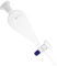 Didiseaon fuga en forma de definición embudo de laboratorio destilador de aceite esencial cristalería acanalada separando largo campo embudo de ptfe Alto borosilicato Transparent