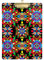Lavagna portablocco in acrilico 30,5 x 22,9 cm Lavagna di lavoro personalizzato Lavagna con clip per bambini Clinica Scuola Forniture per ufficio Colorato Arte popolare tradizionale Polonia Oro