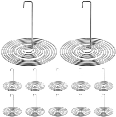 20 Colador de Acero Inoxidable de Piezas Té para Tetera | Filtro de Té Suelto, Diseño Creativo en Espiral, Plata, Fácil de Limpiar y Retirar, Uso Doméstico
