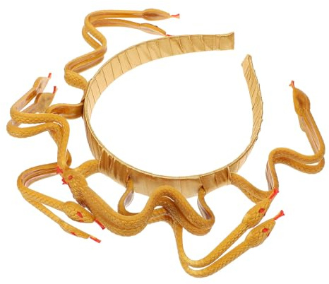 Medusa Kopfschmuck, Schlangenkopf aus Kunststoff Halloween Geschenkideen