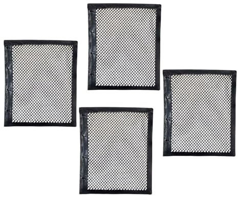 Vestamore 4 Stück schwarze lockige Haar-Plopping-Haube, Nylon-Netz für 3B-4C-Haar, 17,8 cm, verstellbarer Kordelzug