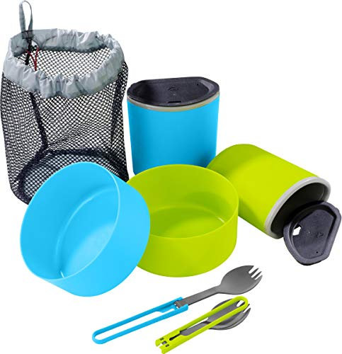 MSR 2 Person Mess Kit Blau-Grün, Geschirr und Besteck, Größe One Size - Farbe Blue - Green