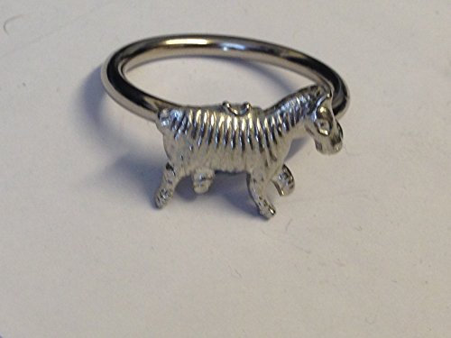 Zebra 2,2 cm x 1,6 cm tg315 Emblem aus feinem englischen Zinn auf ein Schal Ring geschrieben von uns Geschenke für alle 2016 von Derbyshire UK...