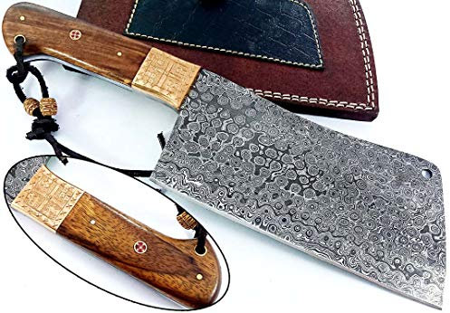 Chef Knife Kitchen Knife Handmade Damascus Steel Blade 2156