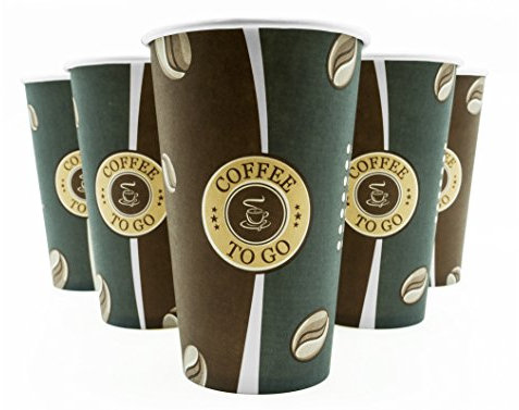 EXOPACK Coffee to go Becher 0,4l 400ml | 1000 Stück | Made IN Germany | Spitzenqualität | Biologisch abbaubar