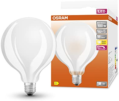 Osram LED Star Classic Globe dimmable Lampe, Sockel: E27, Warm White, 2700 K, 12 W, Ersatz für 100-W-Glühbirne, 6er-Pack