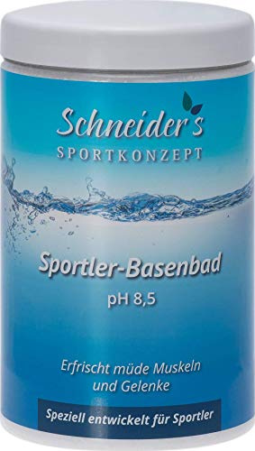 Schneider's Sportler-Basenbad - Badesalz - ideal für Sportler - unterstützt die Entsäuerung und Regeneration (1400g)